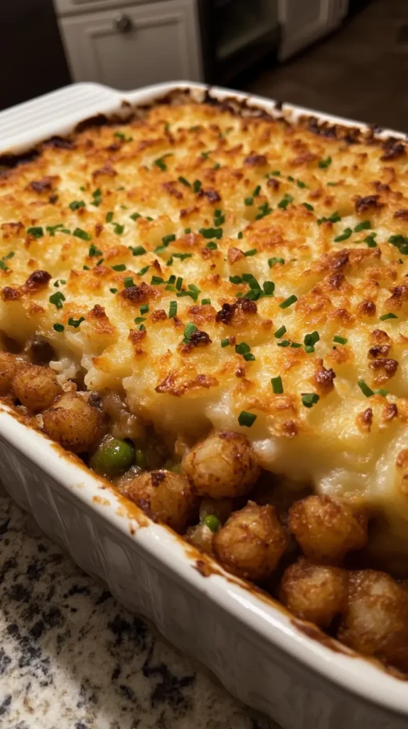 Shepherd's Pie Tater Tot Casserole