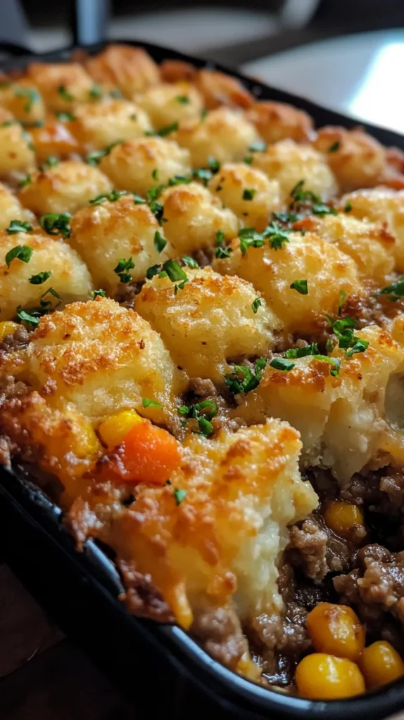 Shepherd's Pie Tater Tot Casserole