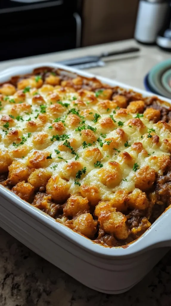 Shepherd's Pie Tater Tot Casserole