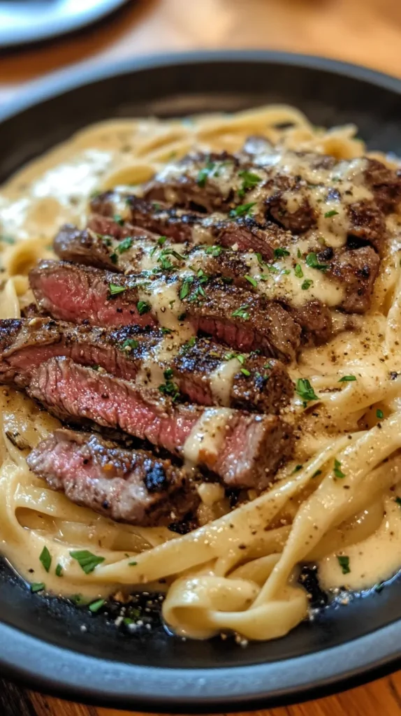 Creamy Cajun Steak Alfredo