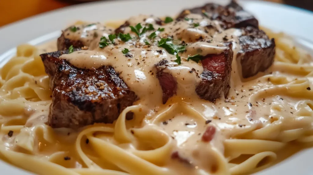 Creamy Cajun Steak Alfredo