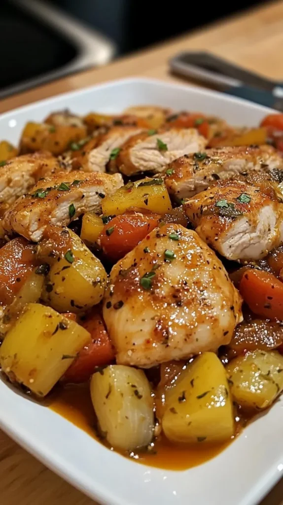 Flavorful Italian Chicken & Veggies Dish