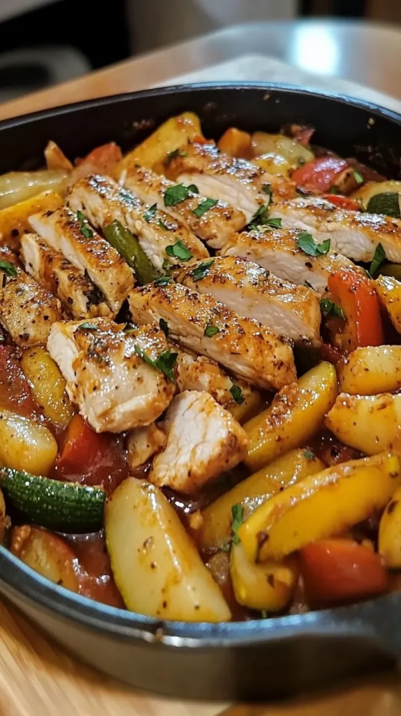 Flavorful Italian Chicken & Veggies Dish