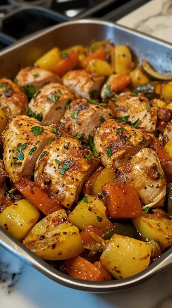 Flavorful Italian Chicken & Veggies Dish