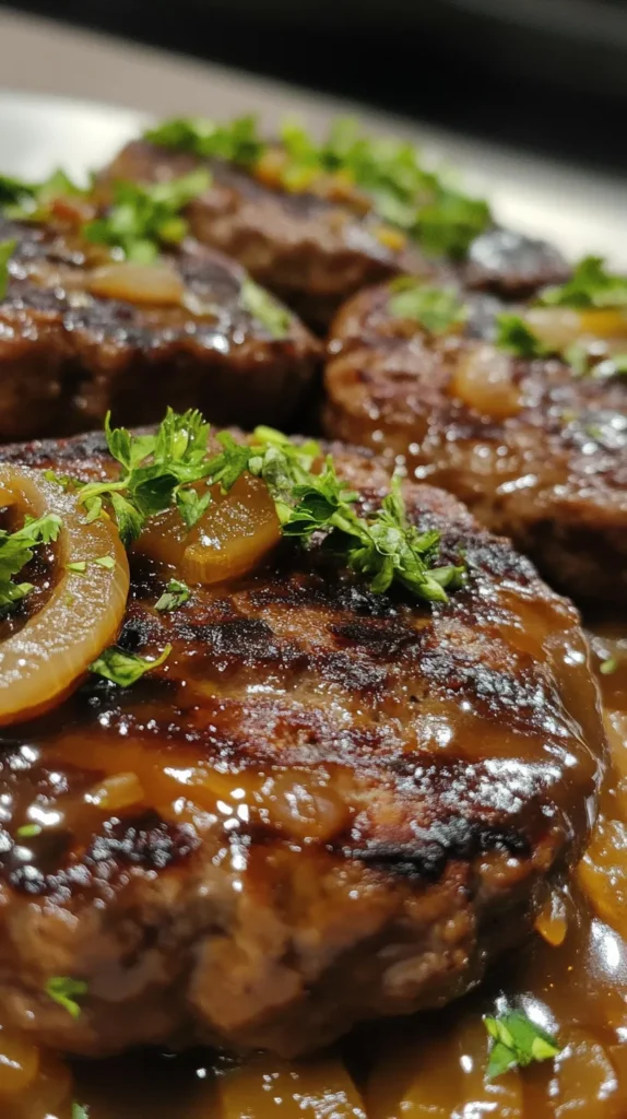 Hamburger Steaks with Onion Gravy