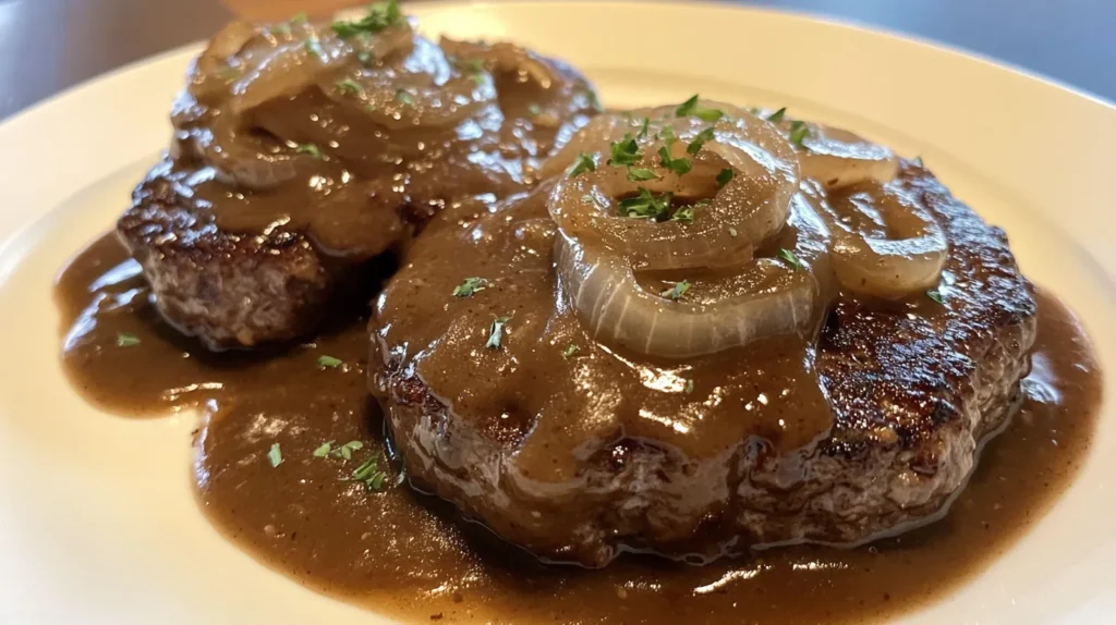 Hamburger Steaks with Onion Gravy