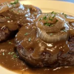 Hamburger Steaks with Onion Gravy