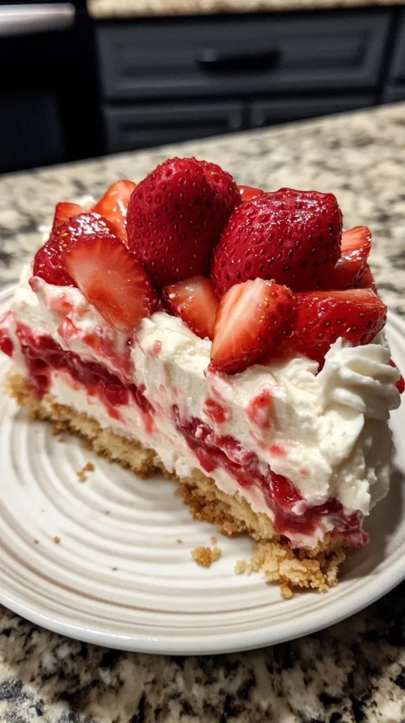 Strawberry Cheesecake Dump Cake