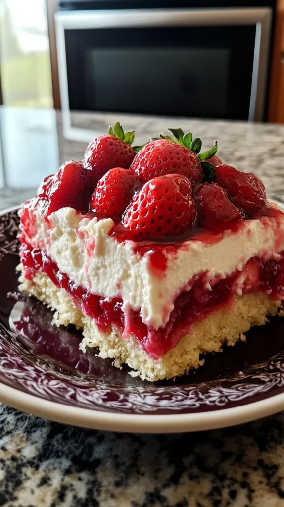 Strawberry Cheesecake Dump Cake