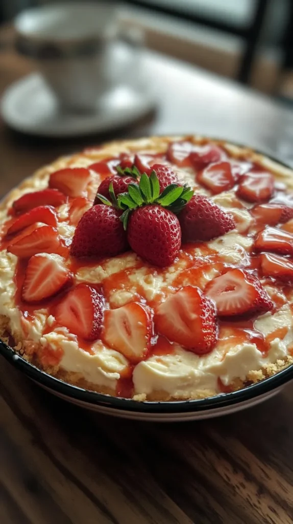 Strawberry Cheesecake Dump Cake