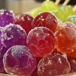 Frozen Candy Grapes with Jello