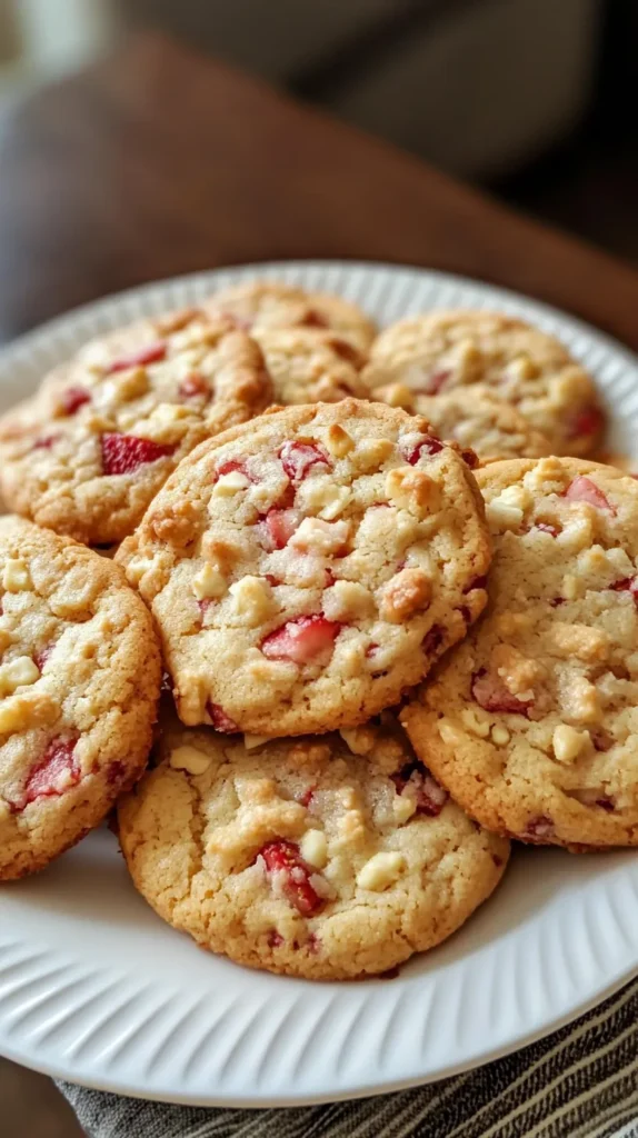 Strawberry Crunch Cookies