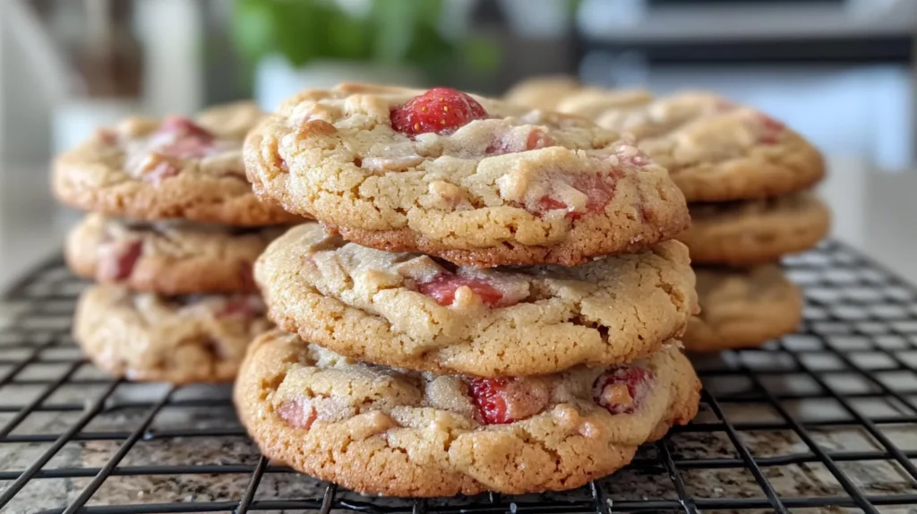 Strawberry Crunch Cookies