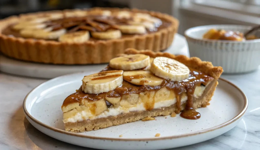 A delicious plate of Banoffee Pie