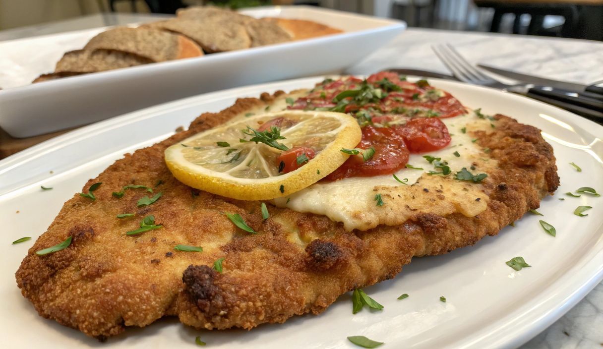 Un delizioso piatto di Cotoletta al forno