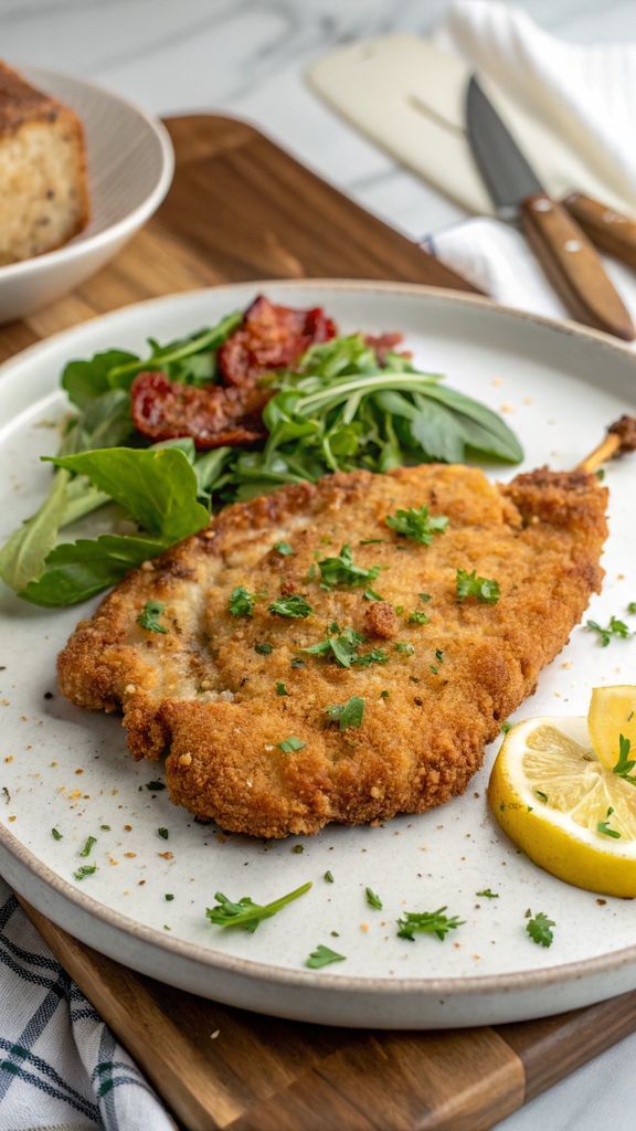 La Migliore Ricetta di Cotoletta al forno da Provare Subito! 9 Primo piano di delizioso Cotoletta al forno